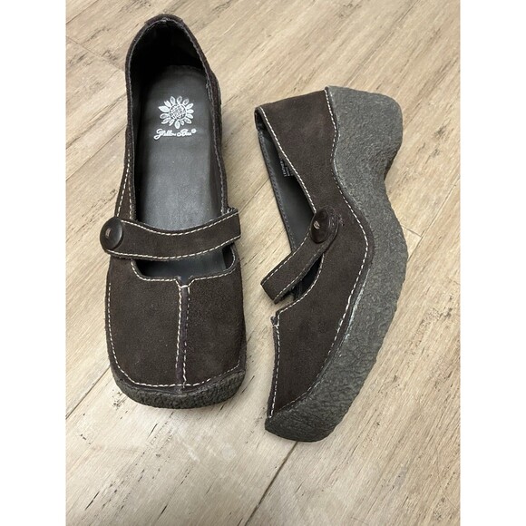 Yellow Box Brown Leather Mary Jane Platform Women’s Shoes! Size 8 - Picture 3 of 7